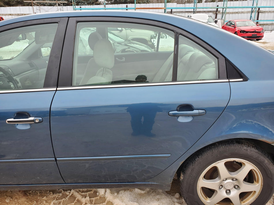2006-2010 Hyundai Sonata Rear LH Door (U1 aurora blue)(electric)(w/o panel