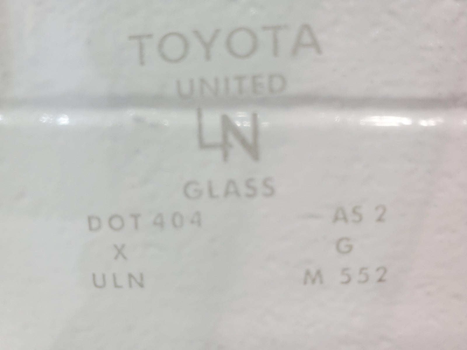 1997-2001 Toyota Camry LH Driver Front Door Window Glass OEM w/o Ultra Glass