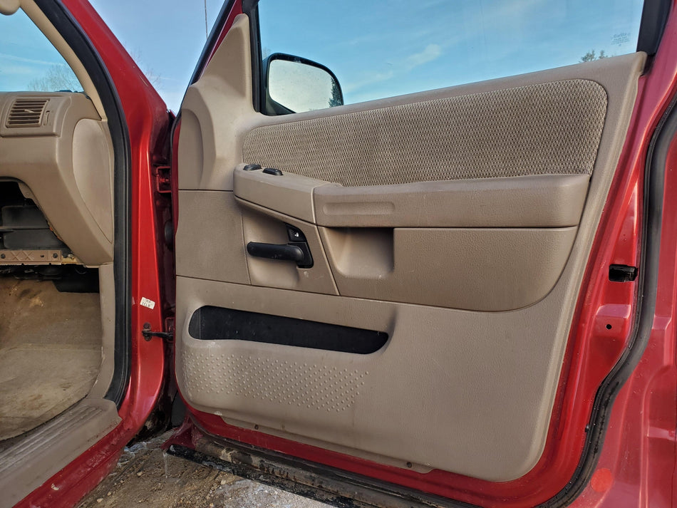 2002 Ford Explorer Front RH Inside Door Trim Panel (tan)(Passenger Side OEM