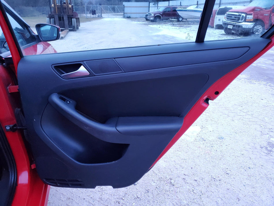 2011-2012 Volkswagen Jetta Rear RH Inside Door Panel (pass side)(sdn)(black