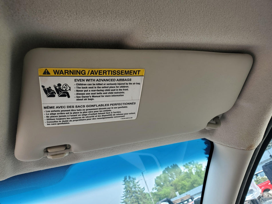 2008-2011 Ford Focus RH Passenger Sun Visor (gray OEM