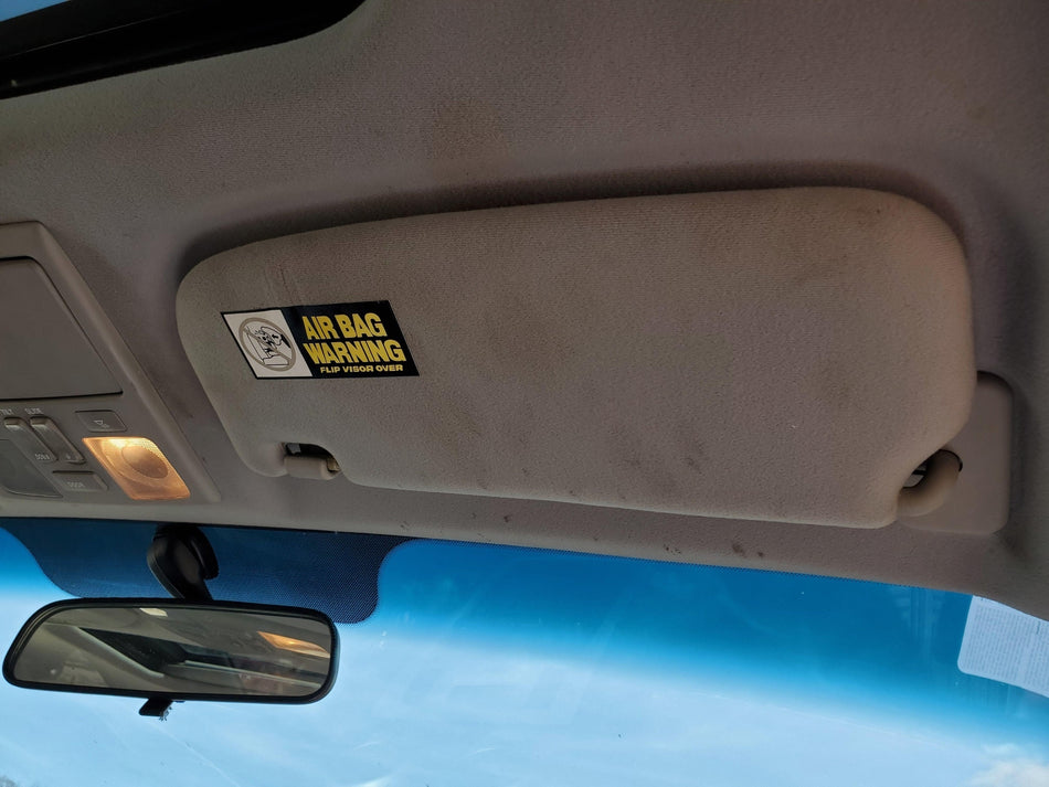 2003-2006  Right RH Sun Visor (gray) (w/o illumination)(sunroof) HyundaiTiburon