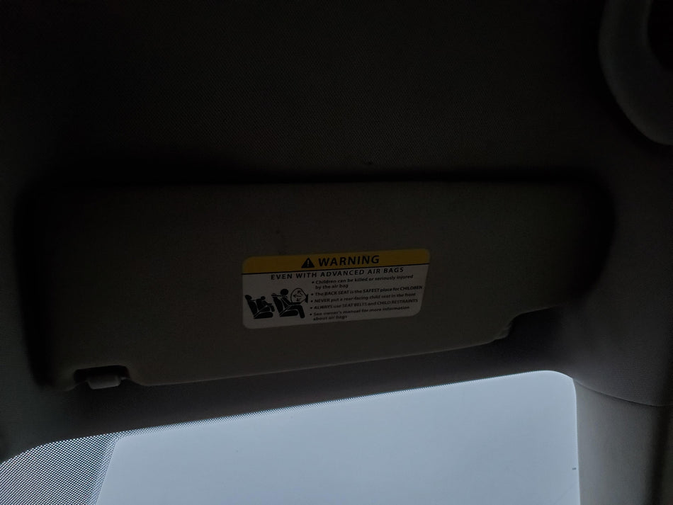 RH Sun Visor (pass side)(illumination)(gray) 2011-2018 Volkswagen Jetta