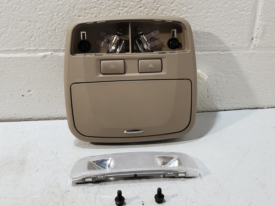 2001-2006 Hyundai Santa Fe Front Overhead Console Dome Lights (w/o sunroof)(tan