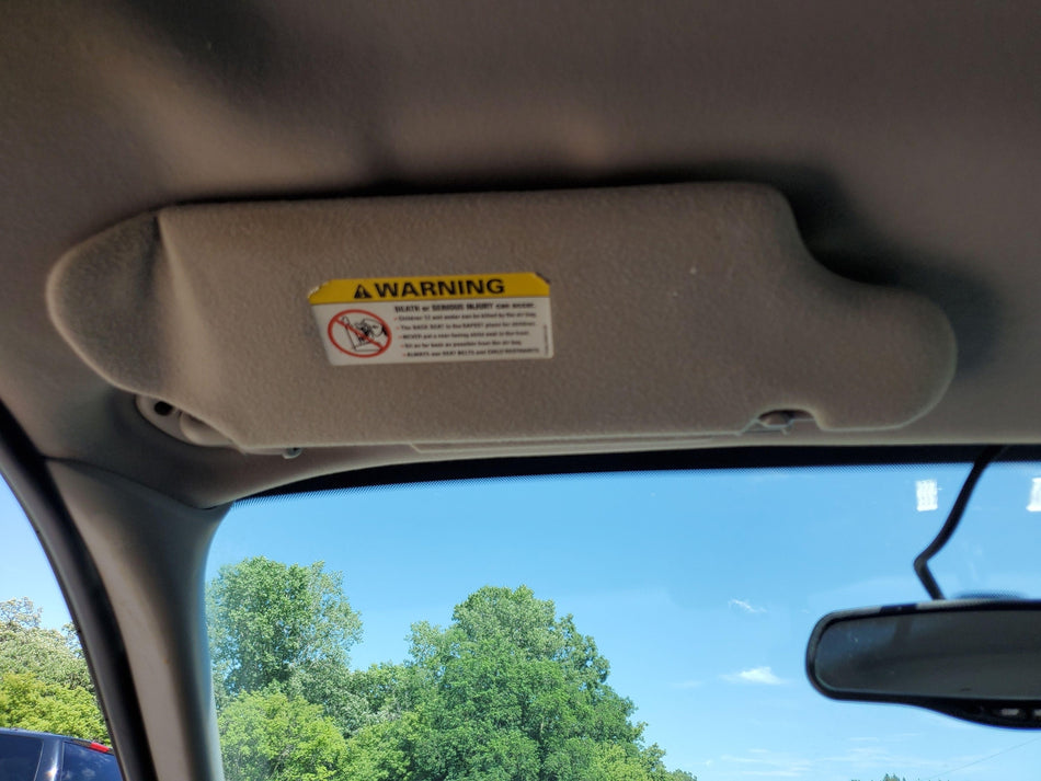 Sun Visor Left LH (dual)(illum)(Gray) 2000-2003 Mercury Sable