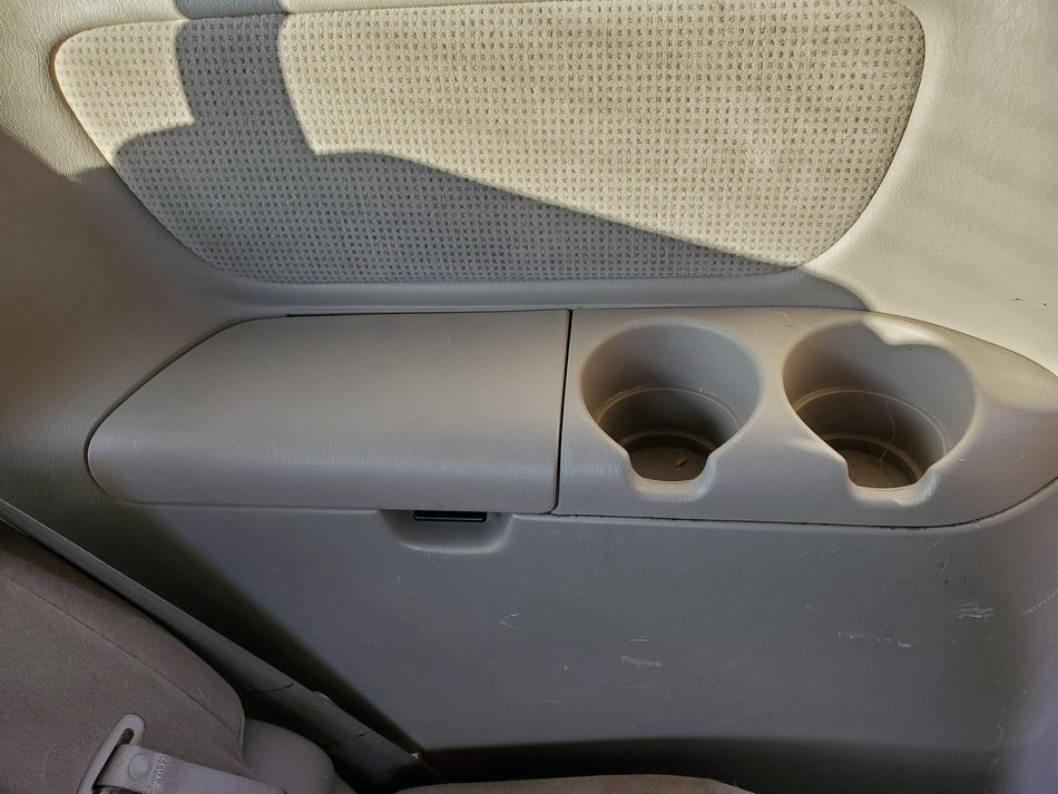 2004-2010 Toyota Sienna Rear LH Cup Holder Console (3rd row)(driver side)(beige