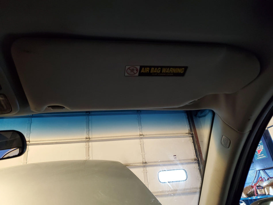 2003-2007 RH Sun Visor BLACK INT TRIM CODE=A Honda Accord OEM