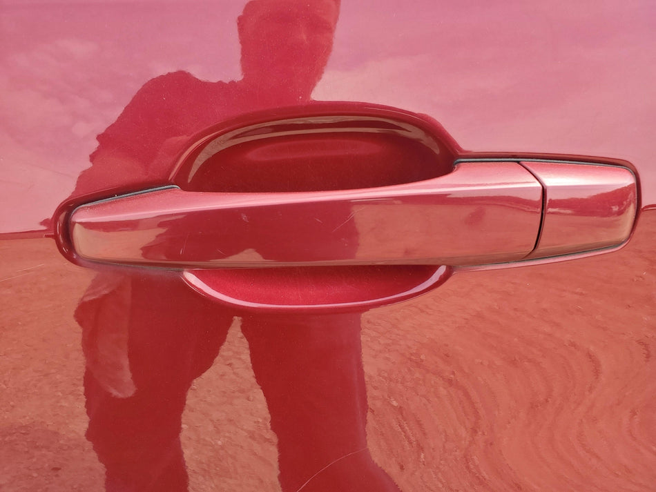 2004-2009 Cadillac SRX Rear LH Driver Outside Door Handle Assembly (maroon 80U)