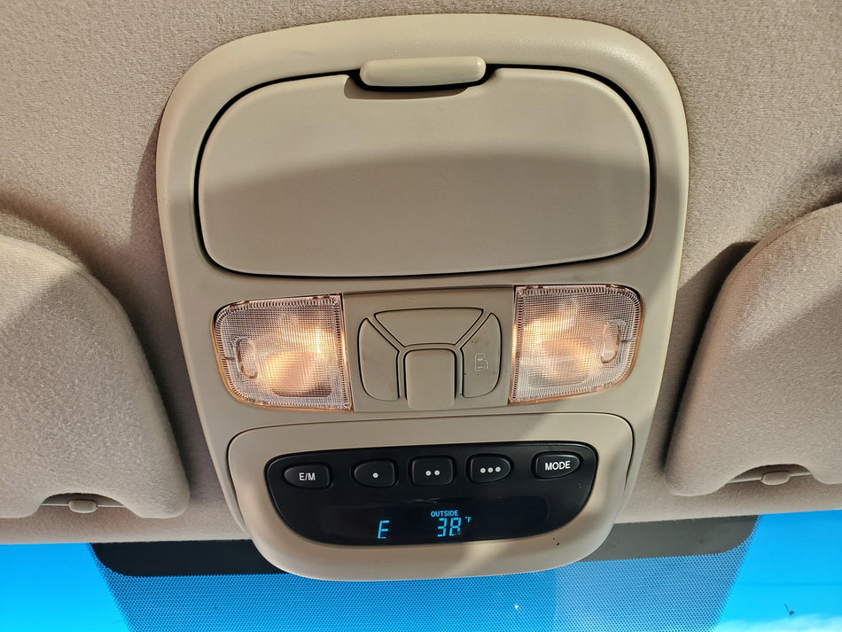 2004-2010 Toyota Sienna Front Roof Console Dome Light Display (FB41 Beige