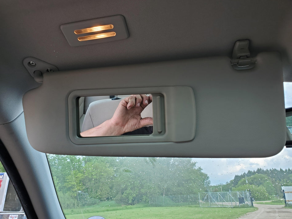 2007-2011 BMW 328 LH Sun Visor (vinyl)(light gray)(illumination)(sdn