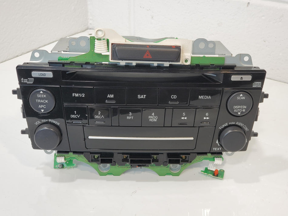 2006-2008 Mazda 6 AM-FM Radio Stereo CD 6 Disc Controls Faceplate GR6E669H0