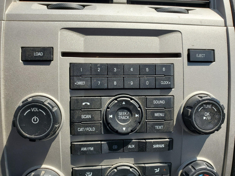 Radio Receiver w/o Control Panel (AM-FM-CD-MP3)(single disc) 2010 Ford Escape