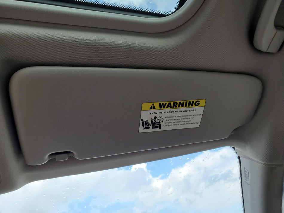 2007-2011 BMW 328 RH Sun Visor (vinyl)(light gray)(illumination)(sdn