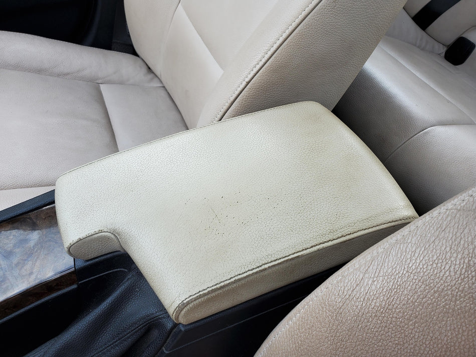 Front Floor Console Armrest (#8 in breakdown)(beige)(leather) 2007-2013 BMW 328