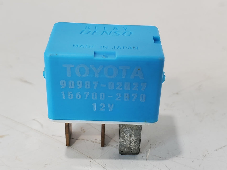 Toyota Lexus Scion OEM Denso 4 Pin Accessory Power Relay Blue 90987-02027