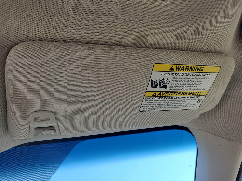 2015-2023 Subaru Legacy RH Sun Visor (illuminated)(dual bulbs)(P50 ivory/gray)