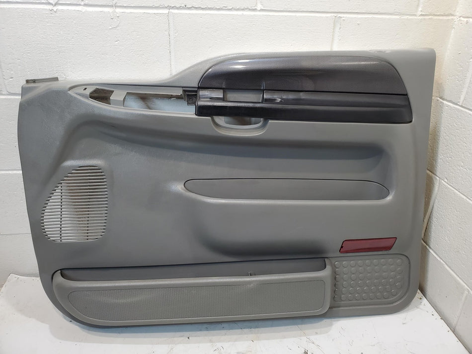 1999-2002 Ford F250 F350 RH Right Passenger Front Door Panel Gray Carbon