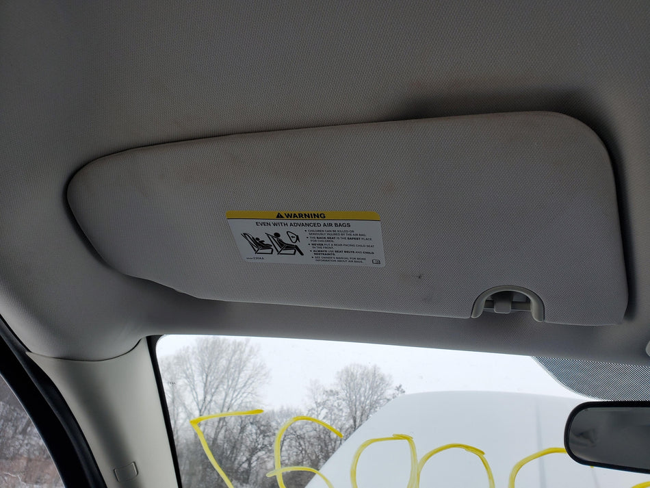 LH Driver Sun Visor (gray) 2009-2012 Dodge Caliber