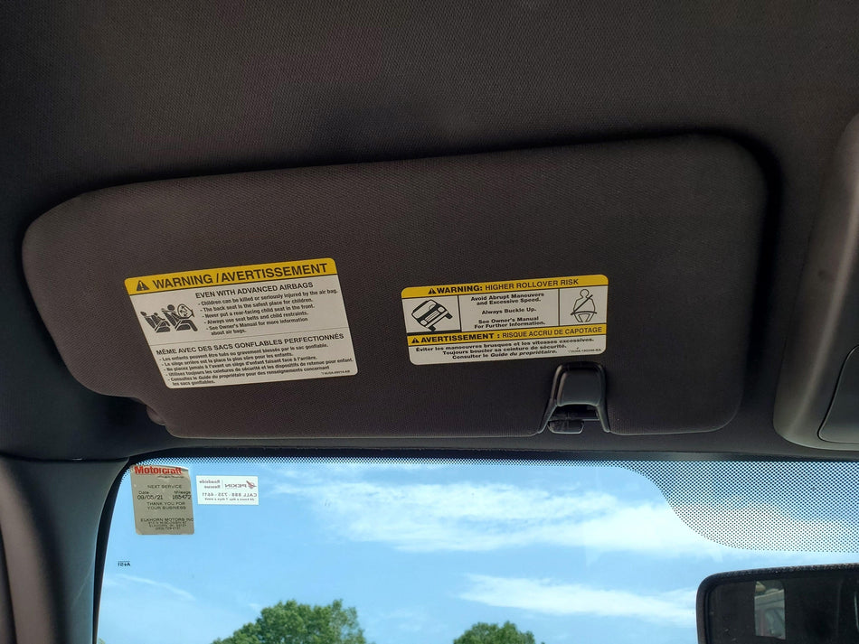 2010-2012 LeftSun VisorIllumination with osunroof with ogarage dooropener Ford