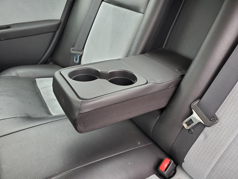 Rear Seat Armrest and Cup Holders (black)(leather) 2006-2009 Mercury Milan