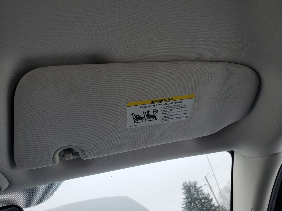 RH Passenger Sun Visor (gray) 2009-2012 Dodge Caliber