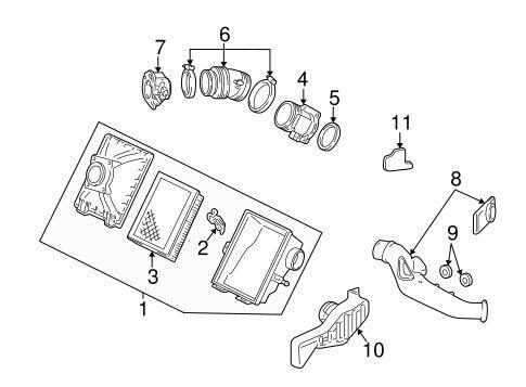 2000-2003 Ford Taurus Air Cleaner Intake Duct Resonator (3.0L)(OHV OEM