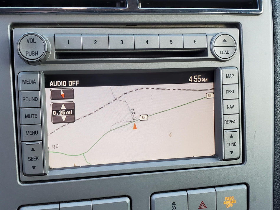 2007 Lincoln MKX Ford Edge Radio AM-FM-CD-Navigation System 7A1T-18K931-DA OEM
