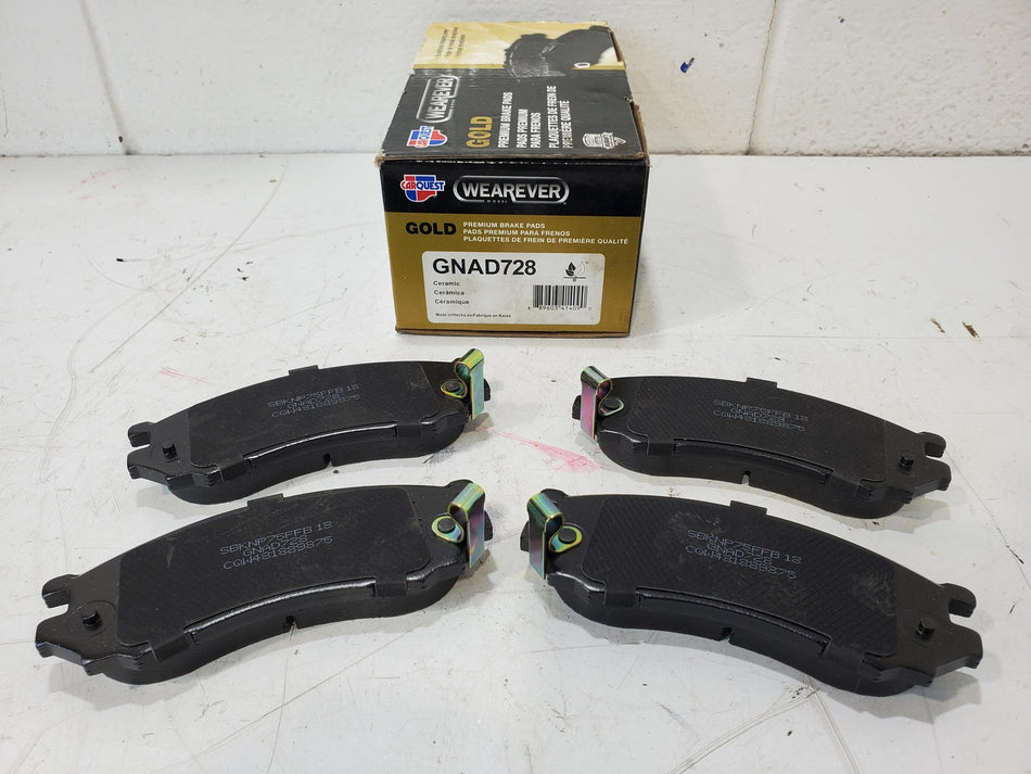 1997-2002 Saturn SL SC SW Models Premium Gold Ceramic Front Brake Pad GNAD728