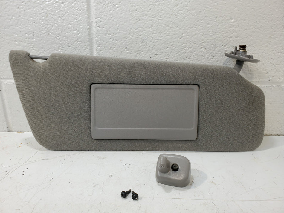 2000-2002 Ford F150 RH Passenger Sun Visor Gray with o Lights OEM