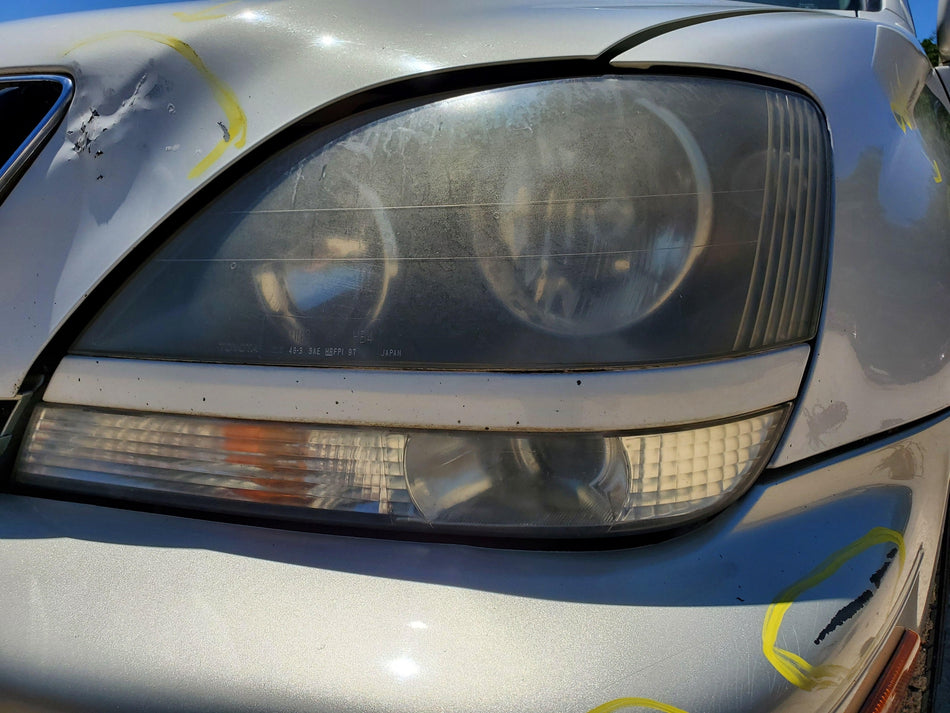 Left LH Headlight Assembly (black backing)(cloudy) 1999-2000 Lexus RX300