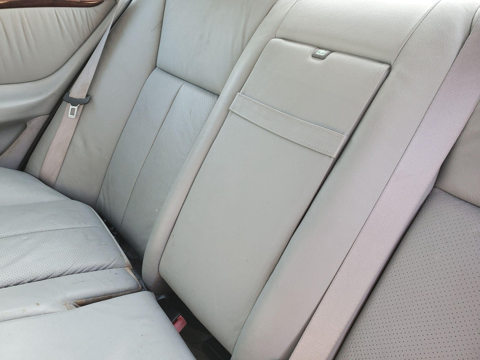 1997 Mercedes Benz E420 Rear Seat Console Arm Rest Cup Holder Light Gray