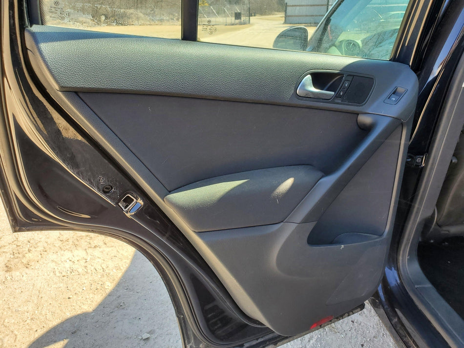 2009-2017 Volkswagen Tiguan Rear LH Inside Door Trim Panel (black)(limited) OEM