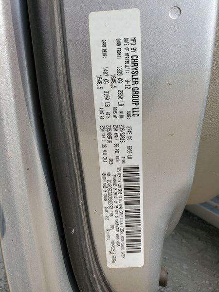 2001-2018 Dodge Grand Caravan Rear LH 1/4 Glass Motor (driver side)(04717607AC