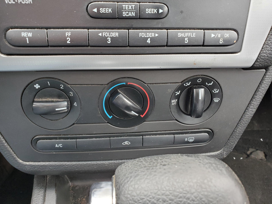 Heater A/C Control (manual) 2006-2009 Mercury Milan Ford Fusion