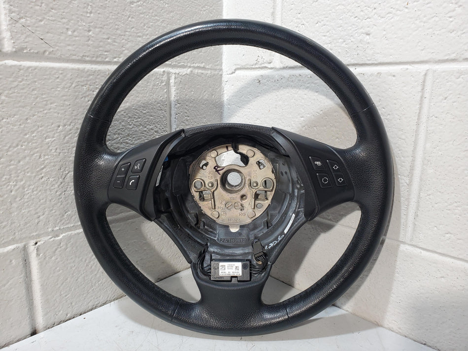 2007-2013 BMW E90 E91 E92 E93 328i 330i 335i Driver Steering Wheel Leather Black