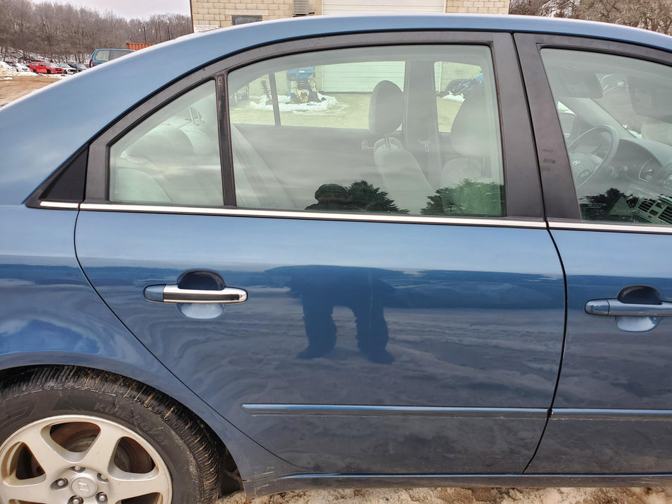 2006-2010 Hyundai Sonata Rear RH Door (U1 aurora blue)(electric)(w/o panel
