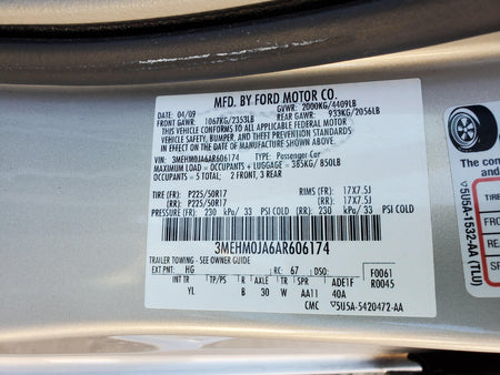 2006-2011 Mercury Milan Rear LH or RH Rear Toe Link FWD OEM PN# 9E5Z-5500-A
