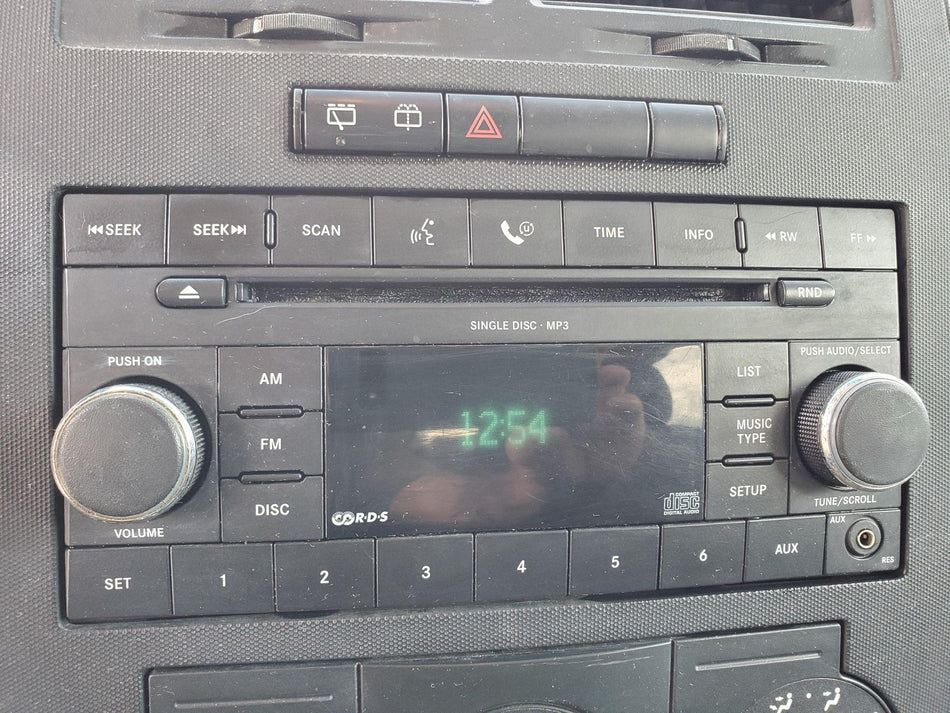 2008 Dodge Magnum Radio Receiver Single Disc with o Navigation (ID RES) OEM