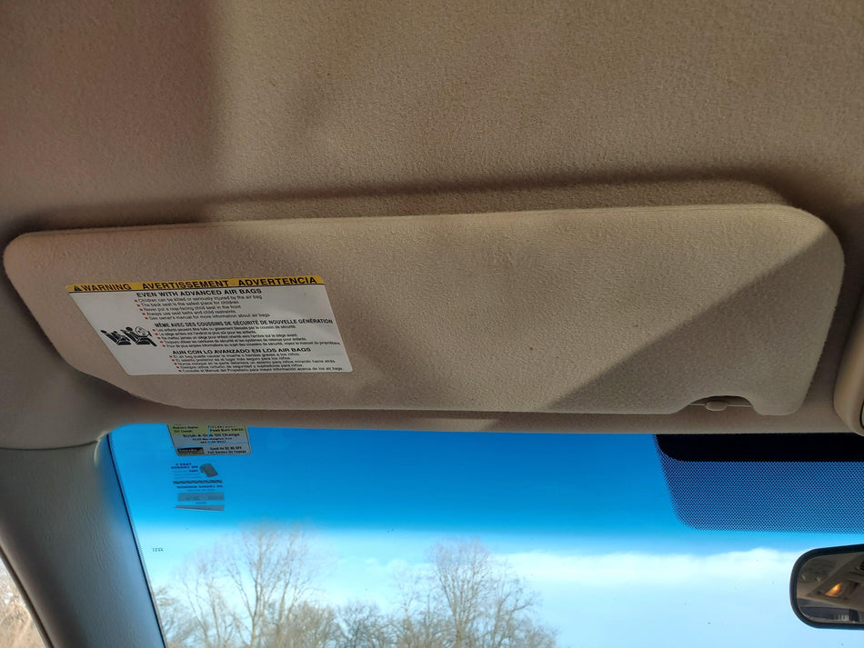 2005-2010 Toyota Sienna LH Sun Visor (FB41 beige)(illumination