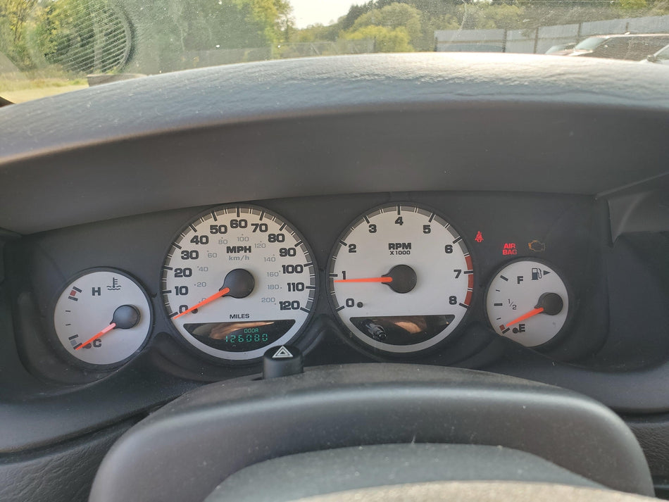 Speedometer Gauge Cluster (exc SRT4)(MPH)(tachometer) 2003-2005 Dodge Neon