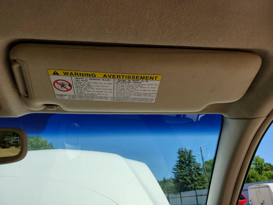 1999 Right RH Sun Visor (tan trim code LA00) Lexus RX300