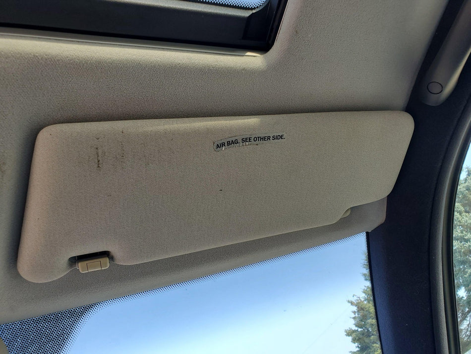 1996-1998 Mercedes Benz E320 E420 RH Passenger Sun Visor Light Gray
