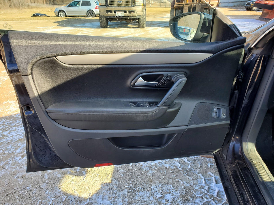 2009-2012 Volkswagen CC Front LH Driver Inside Door Panel (black